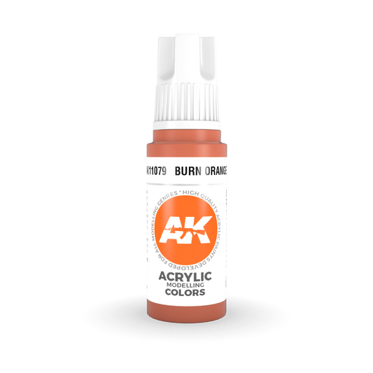 AK Interactive 3rd Gen Acrylic - Burn Orange 17ml AK11079 - Loaded Dice