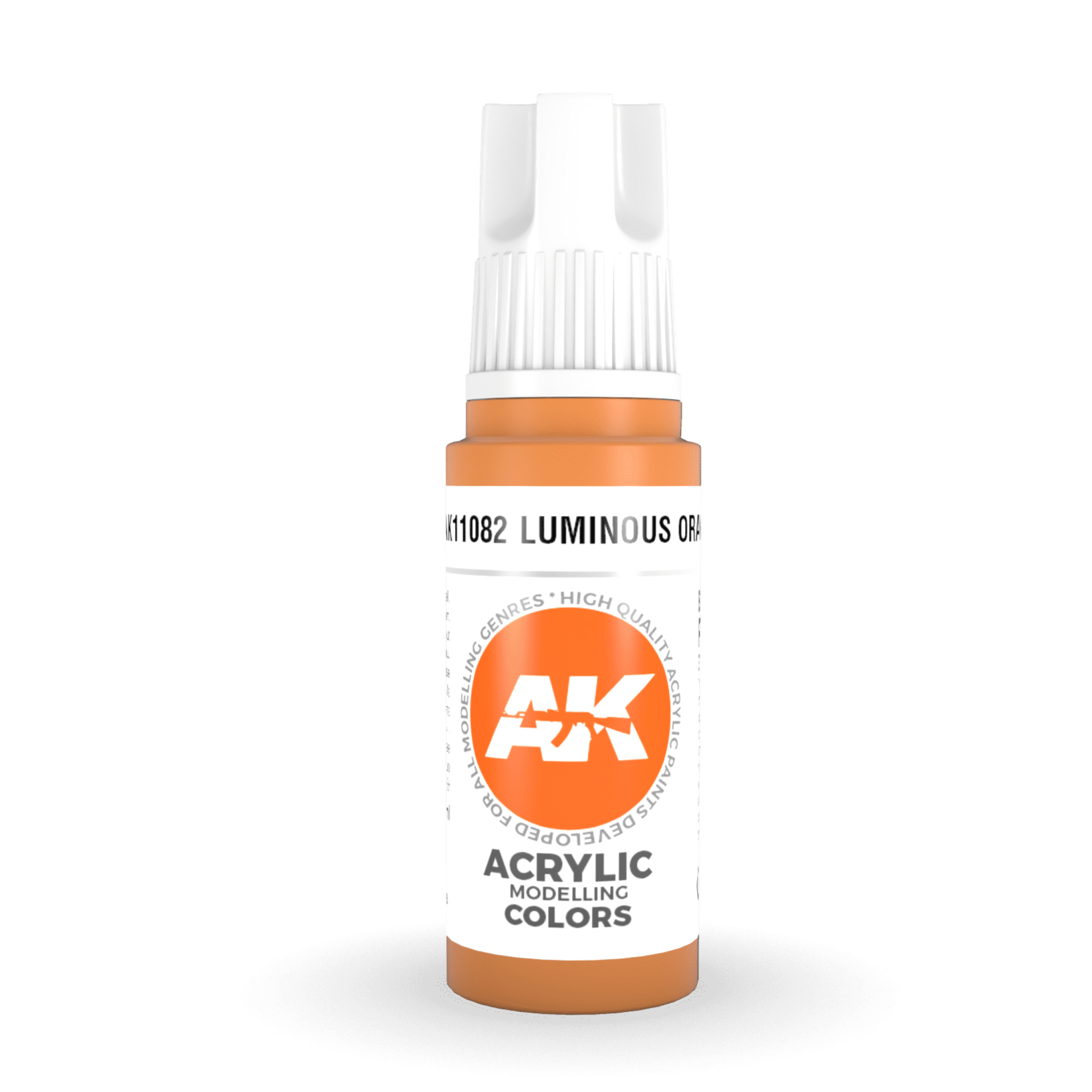 AK Interactive 3rd Gen Acrylic - Luminous Orange 17ml AK11082 - Loaded Dice