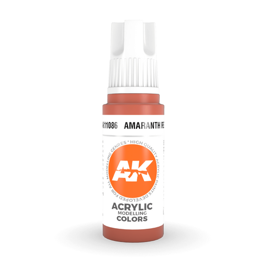 AK Interactive 3rd Gen Acrylic - Amaranth Red 17ml AK11086 - Loaded Dice