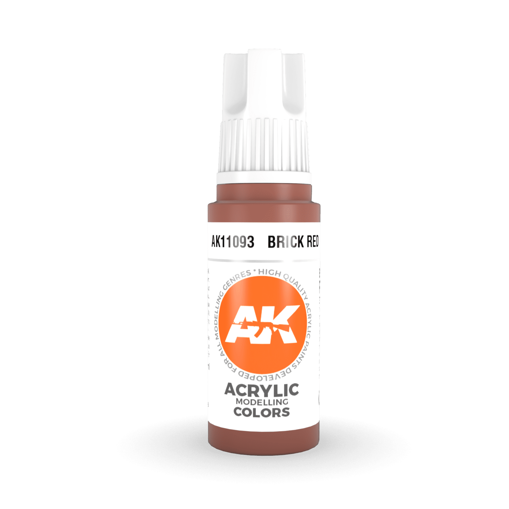 AK Interactive 3rd Gen Acrylic - Brick Red 17ml AK11093 - Loaded Dice