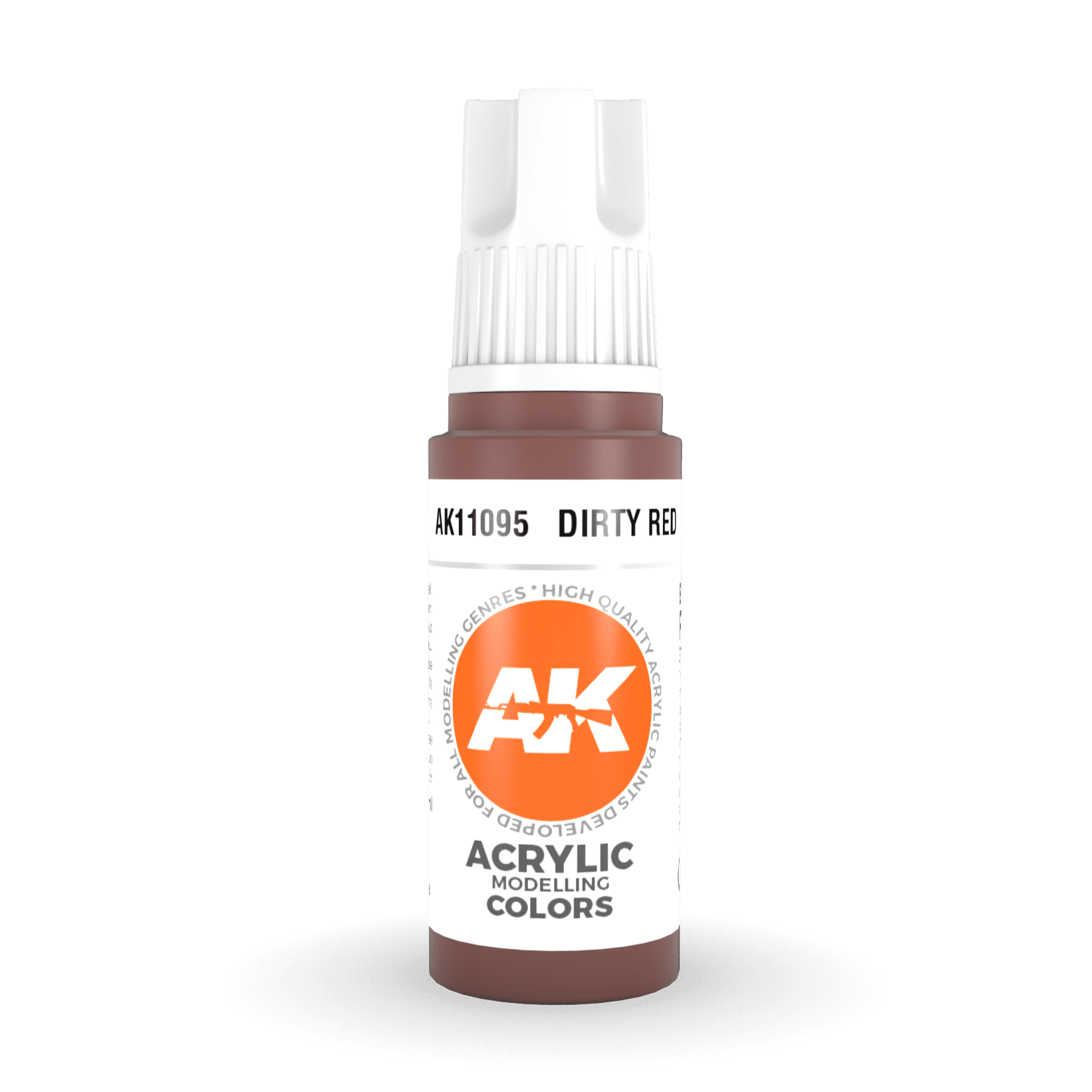 AK Interactive 3rd Gen Acrylic - Dirty Red 17ml AK11095 - Loaded Dice