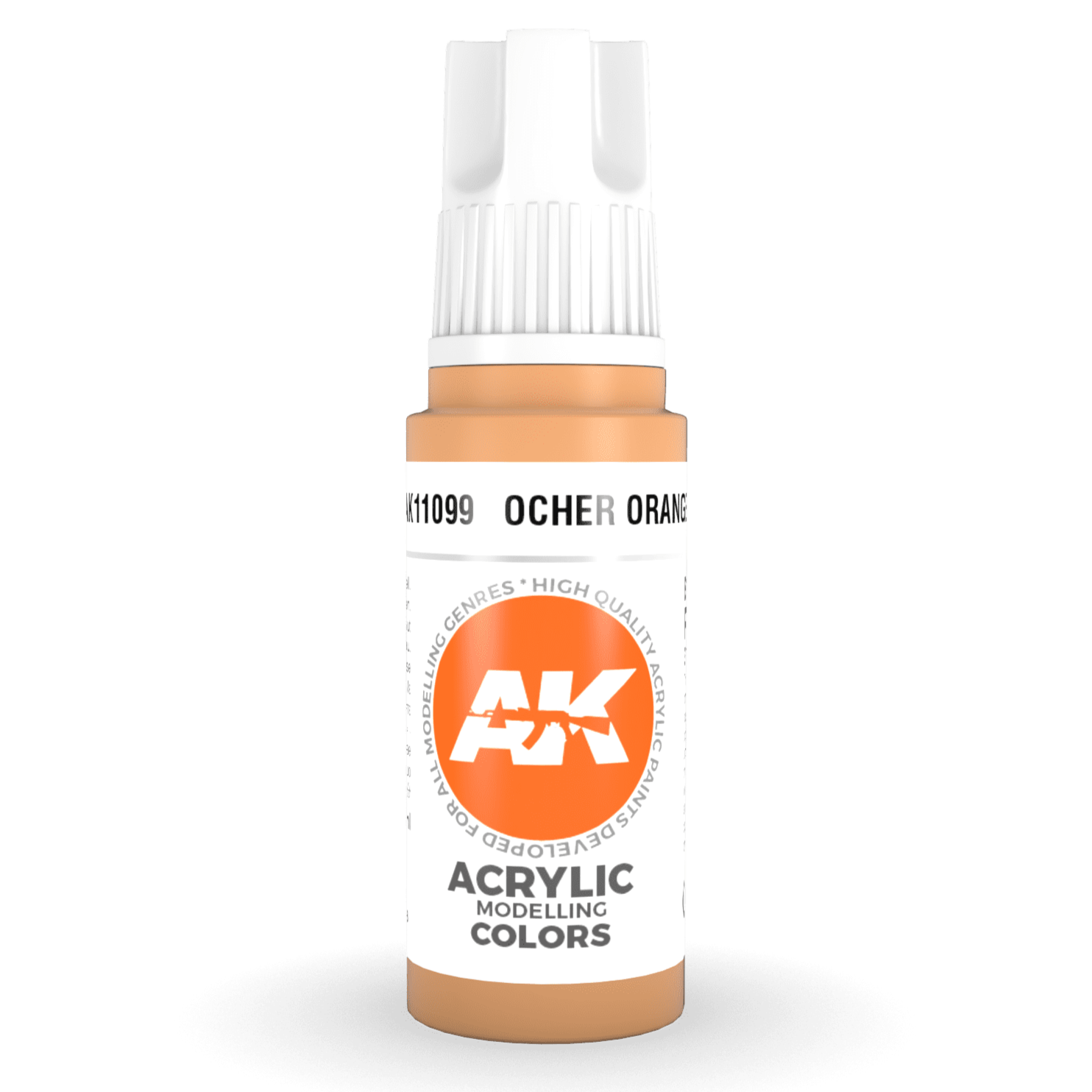 AK Interactive 3rd Gen Acrylic - Ocher Orange 17ml AK11099 - Loaded Dice