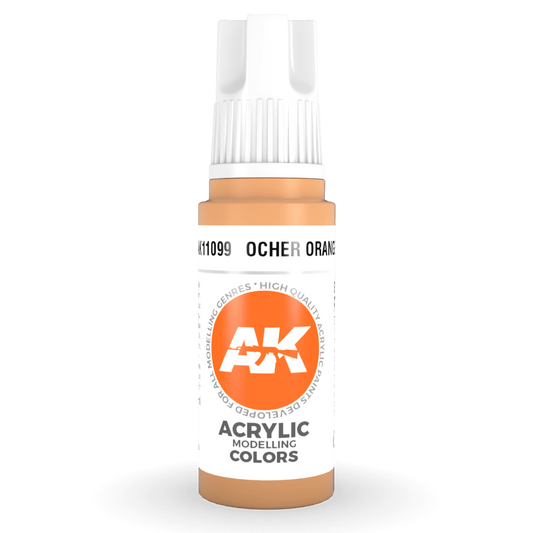 AK Interactive 3rd Gen Acrylic - Ocher Orange 17ml AK11099 - Loaded Dice