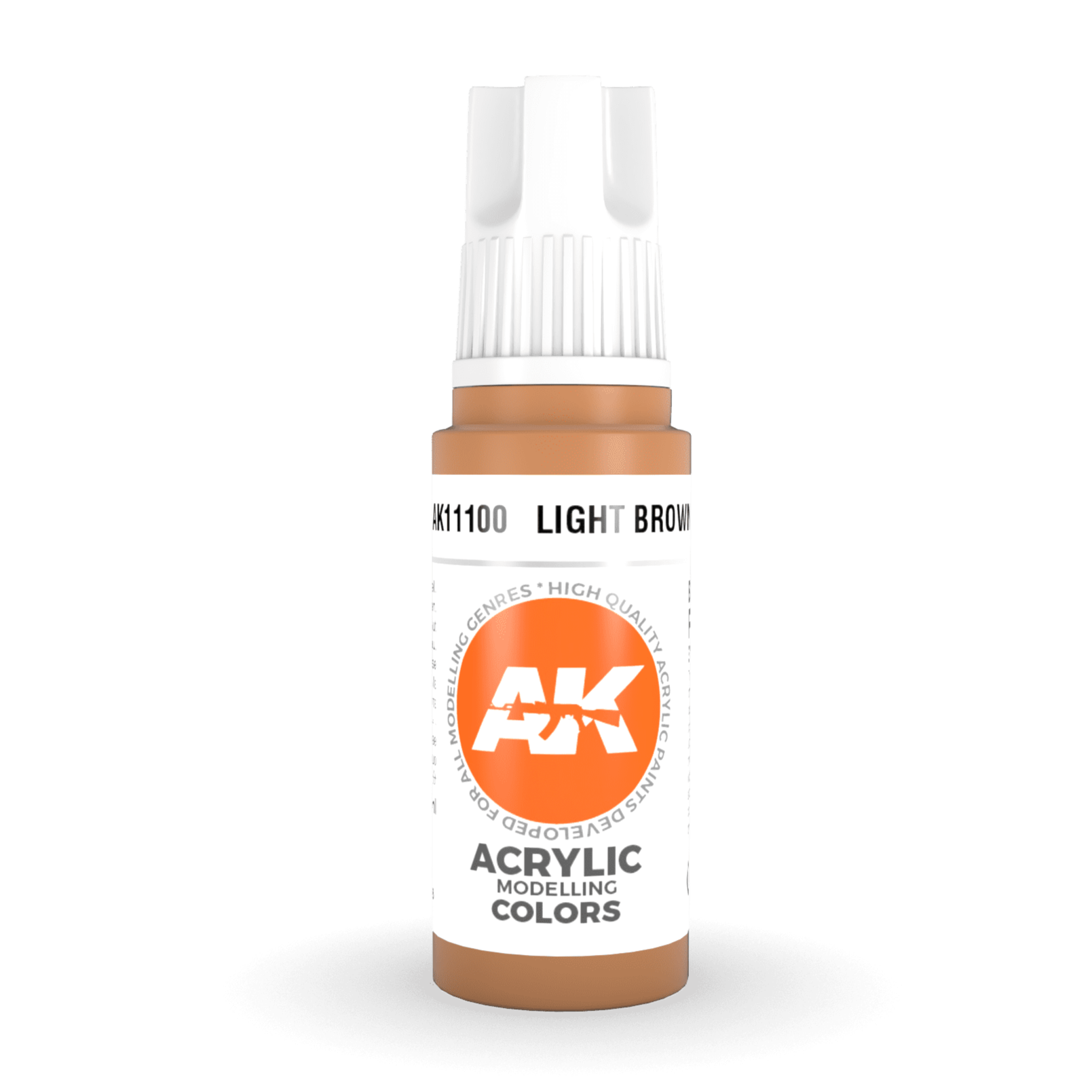 AK Interactive 3rd Gen Acrylic - Light Brown 17ml AK11100 - Loaded Dice