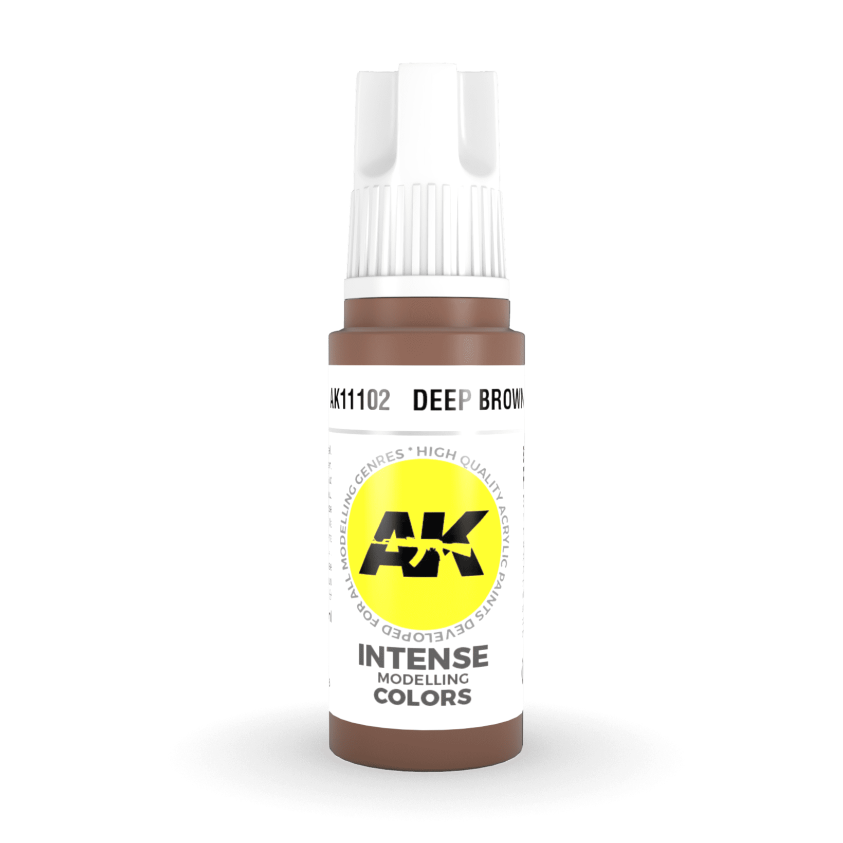 AK Interactive 3rd Gen Acrylic - Deep Brown 17ml AK11102 - Loaded Dice