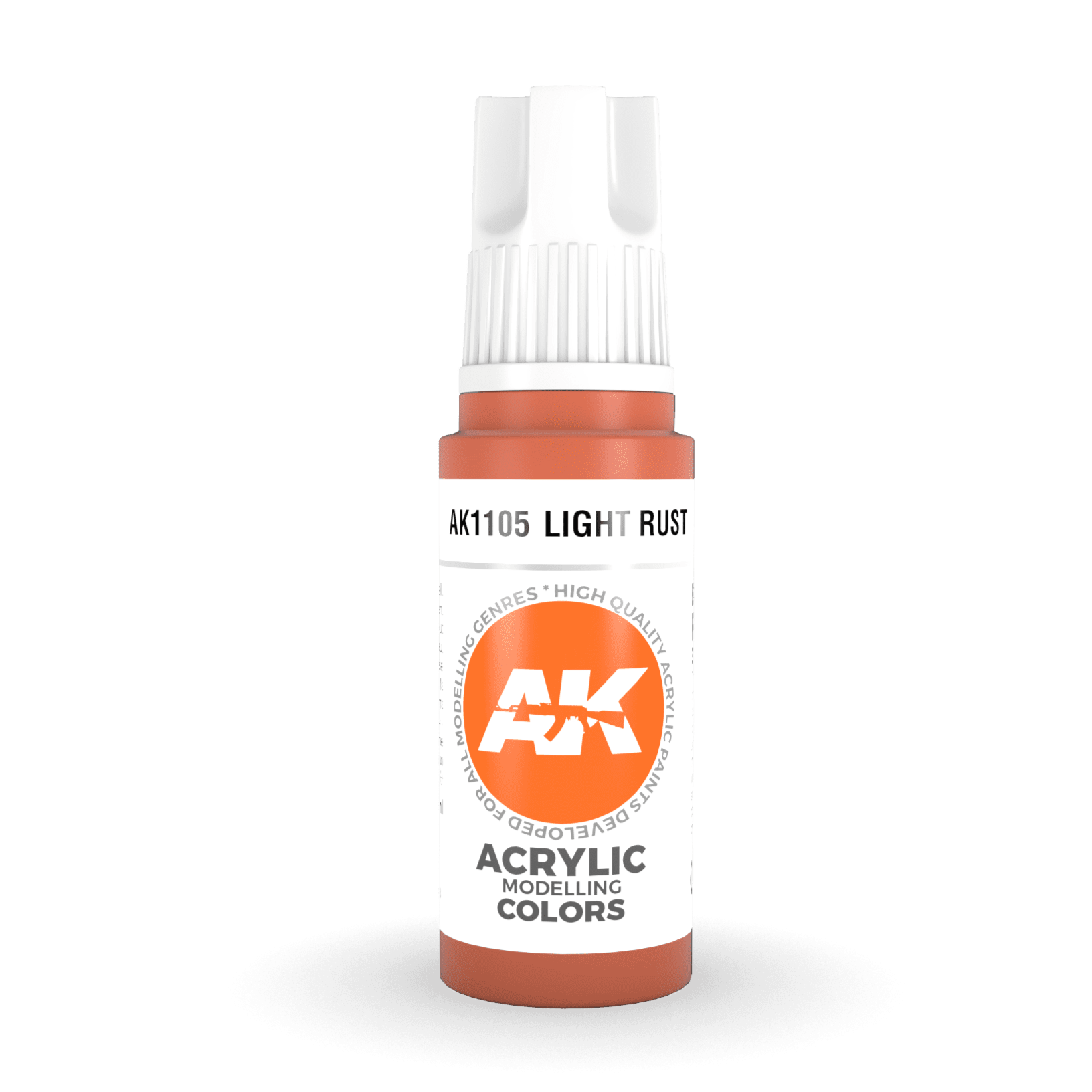 AK Interactive 3rd Generation acrylic paint Light Rust 17ml dropper bottle