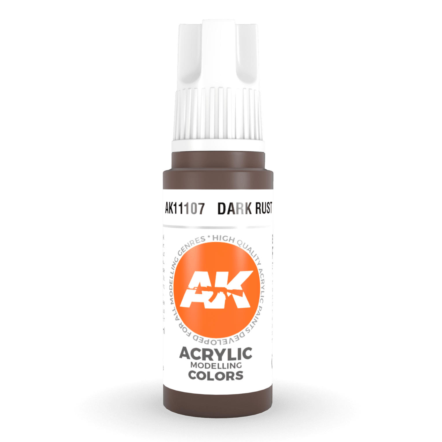 AK Interactive 3rd Gen Acrylic - Dark Rust 17ml AK11107 - Loaded Dice