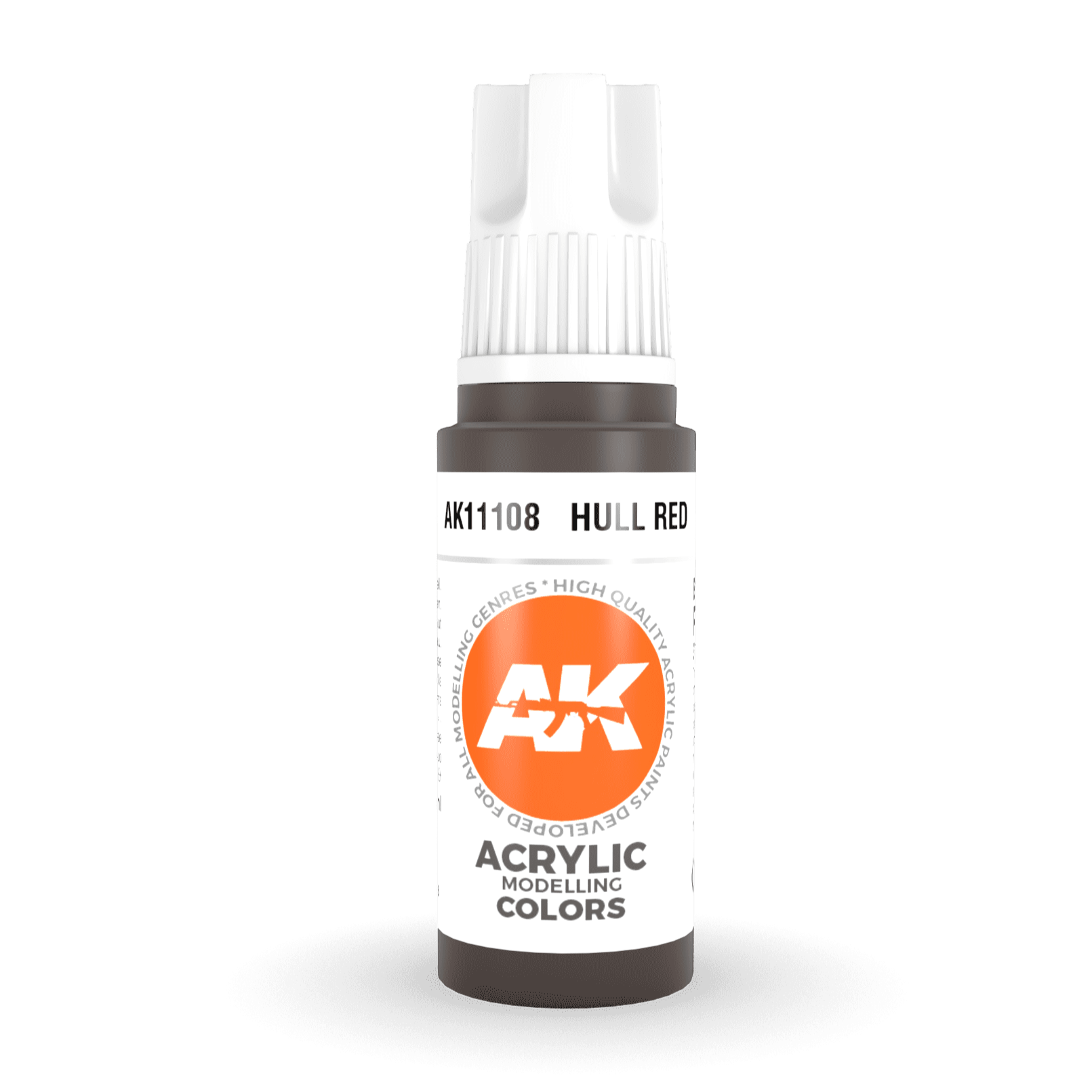 AK Interactive 3rd Gen Acrylic - Hull Red 17ml AK11108 - Loaded Dice