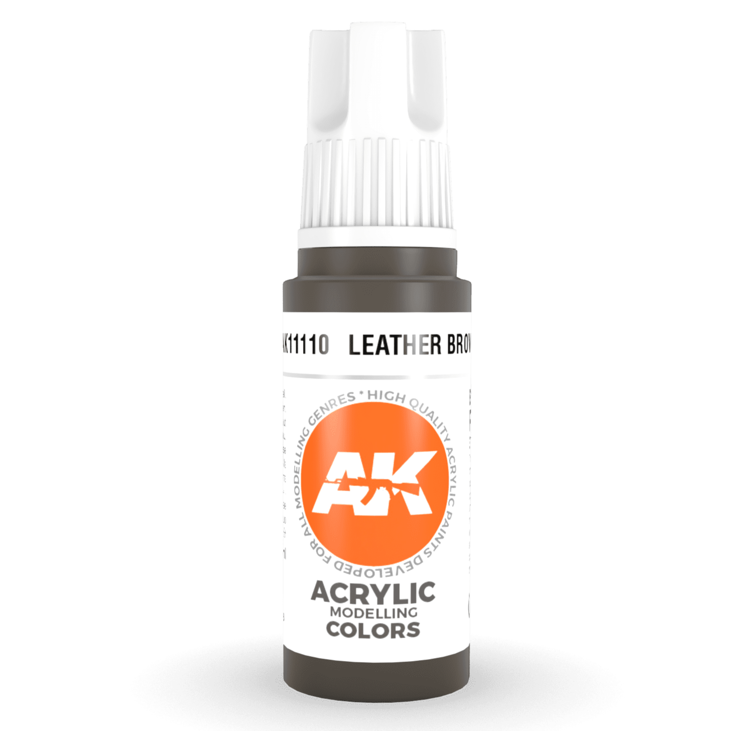 AK Interactive 3rd Gen Acrylic - Leather Brown 17ml AK11110 - Loaded Dice