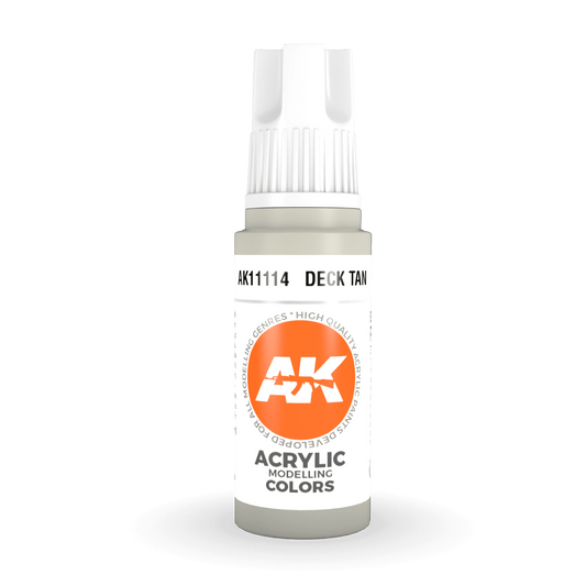 AK Interactive 3rd Gen Acrylic - Deck Tan 17ml AK11114 - Loaded Dice