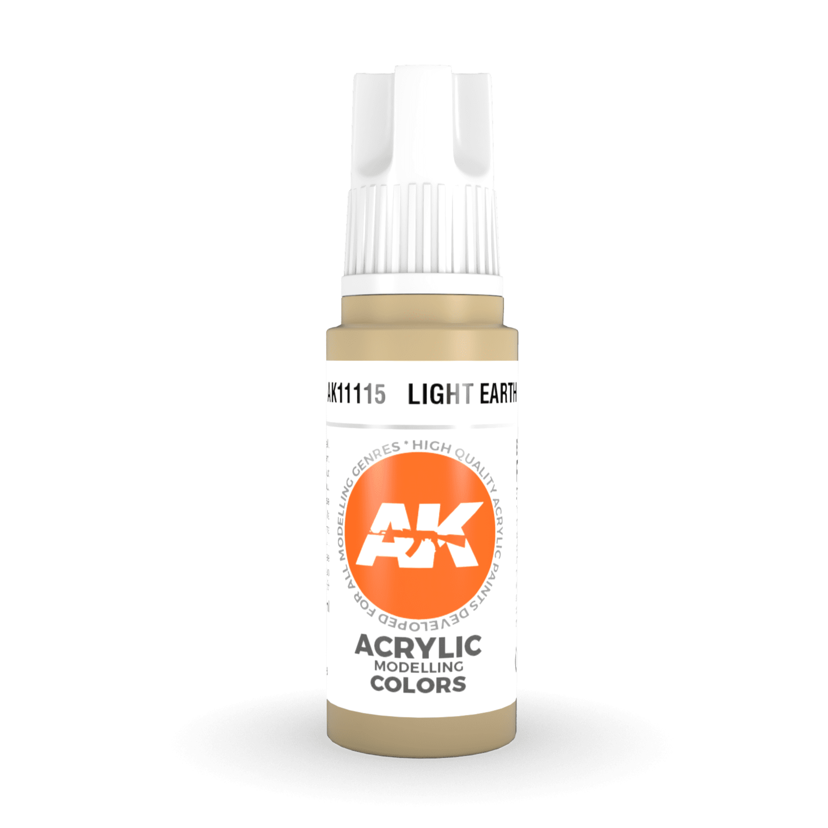 AK Interactive 3rd Gen Acrylic - Light Earth 17ml AK11115 - Loaded Dice