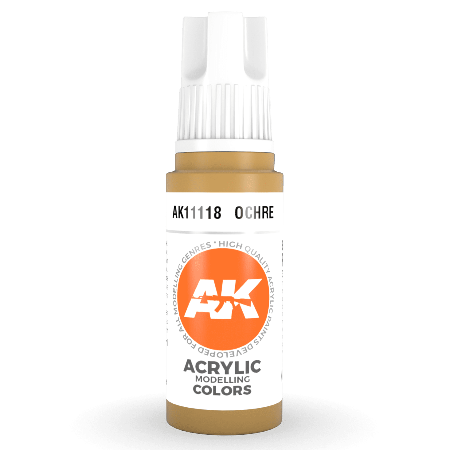 AK Interactive 3rd Gen Acrylic - Ocher 17ml AK11118 - Loaded Dice