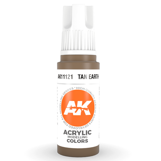 AK Interactive 3rd Gen Acrylic - Tan Earth 17ml AK11121 - Loaded Dice