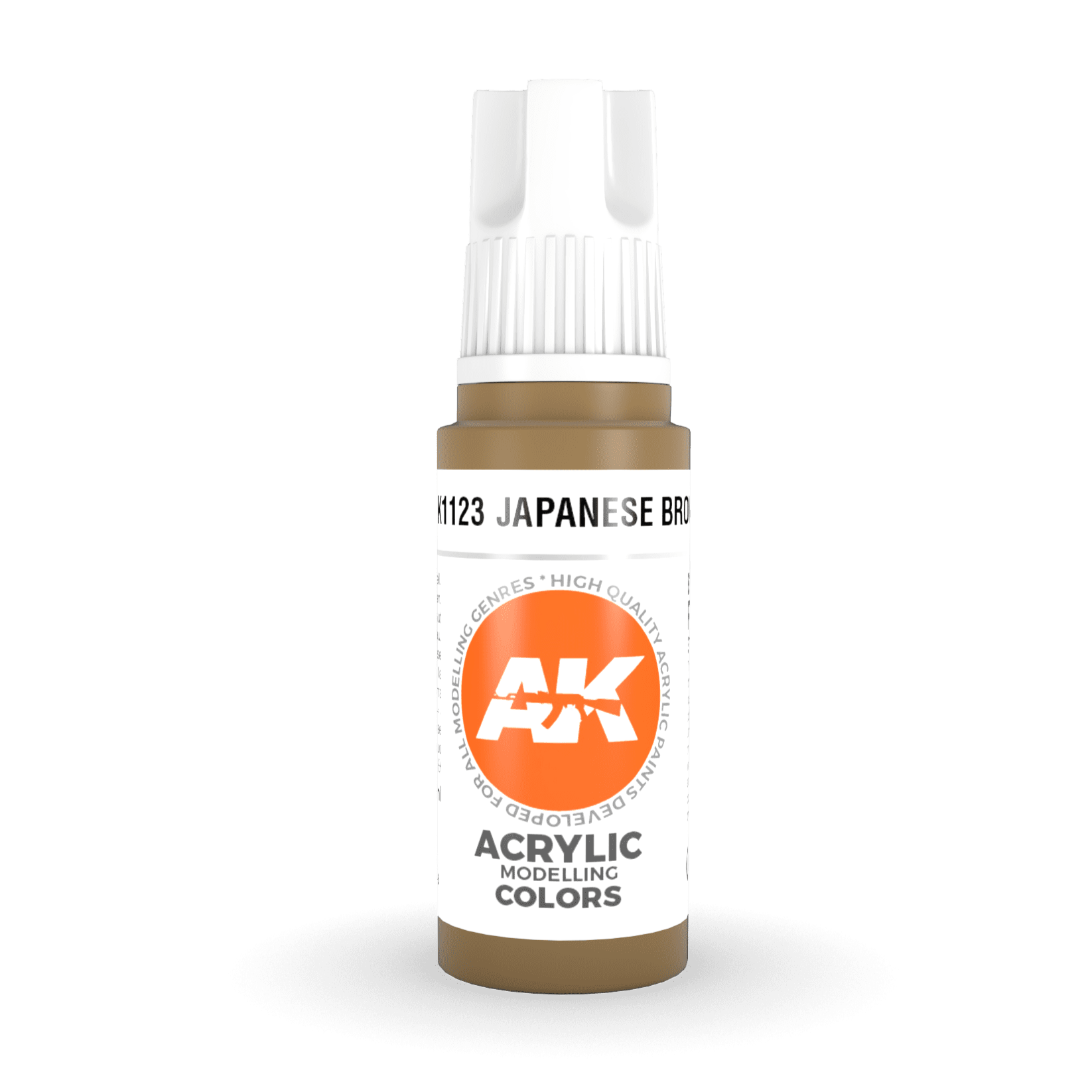 AK Interactive 3rd Gen Acrylic - Japanese Uniform Brown 17ml AK11123 - Loaded Dice