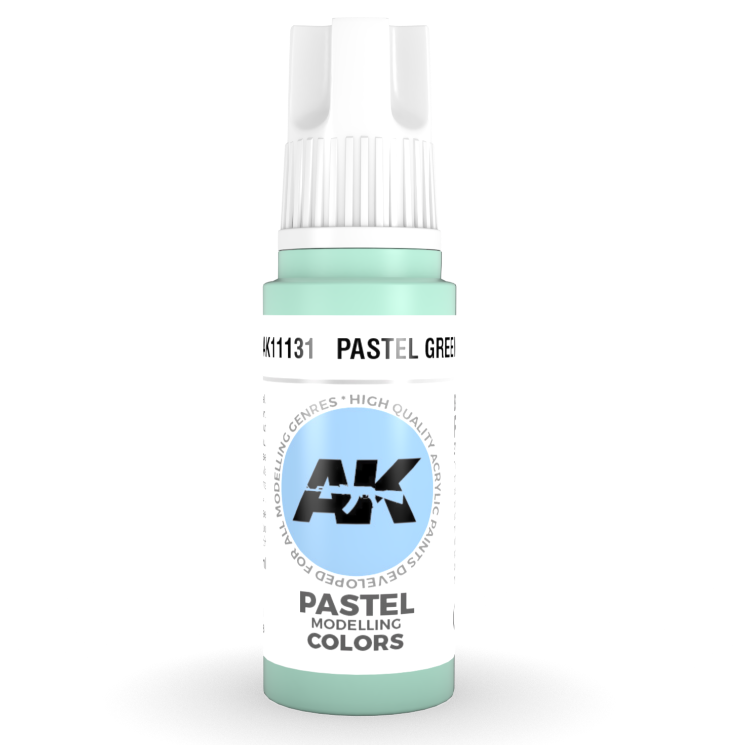 AK Interactive 3rd Generation acrylic paint Pastel Green 17ml dropper bottle