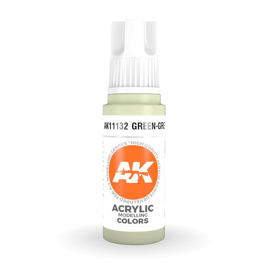 AK Interactive 3rd Gen Acrylic - Green-Grey 17ml AK11132 - Loaded Dice