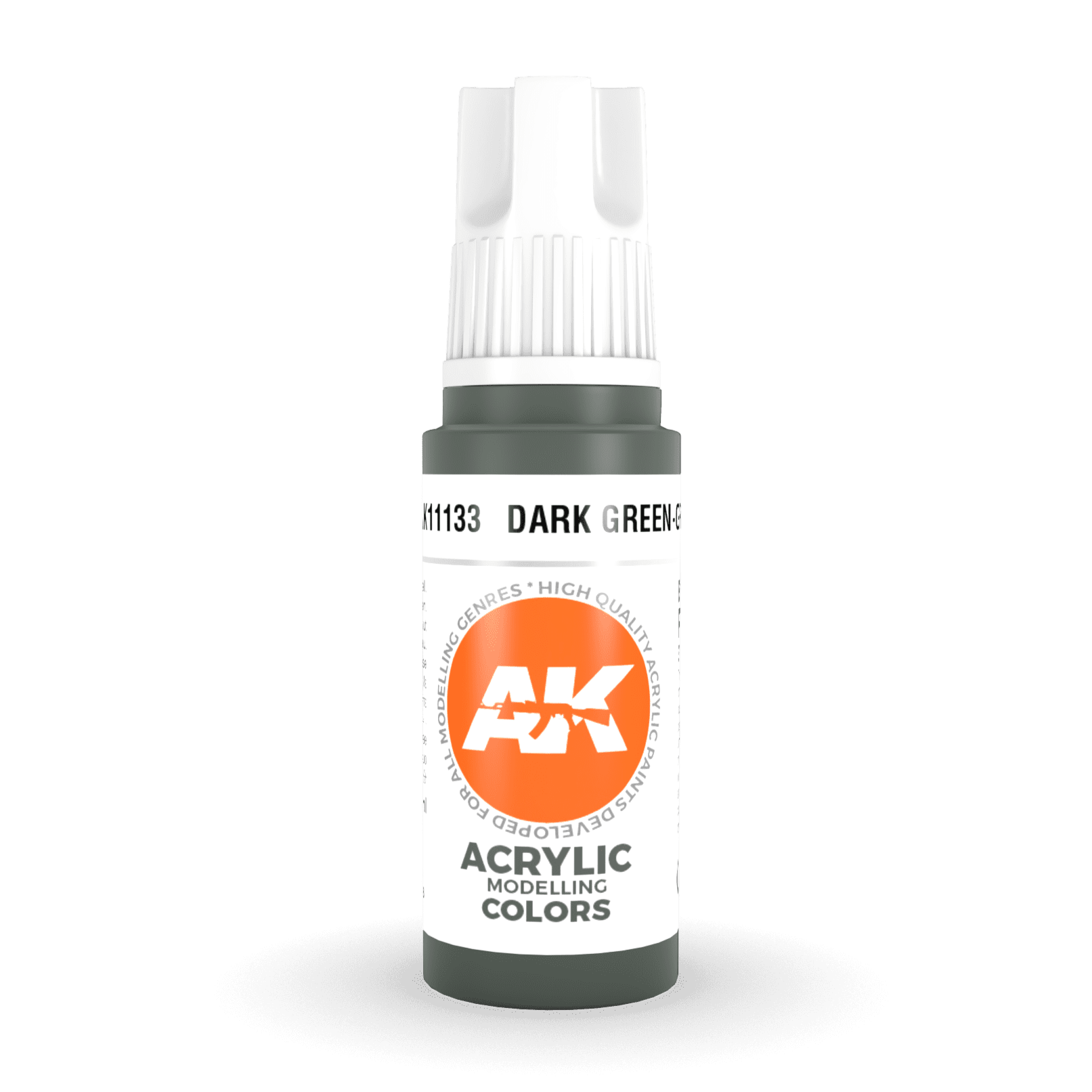 AK Interactive 3rd Gen Acrylic - Dark Green-Grey 17ml AK11133 - Loaded Dice