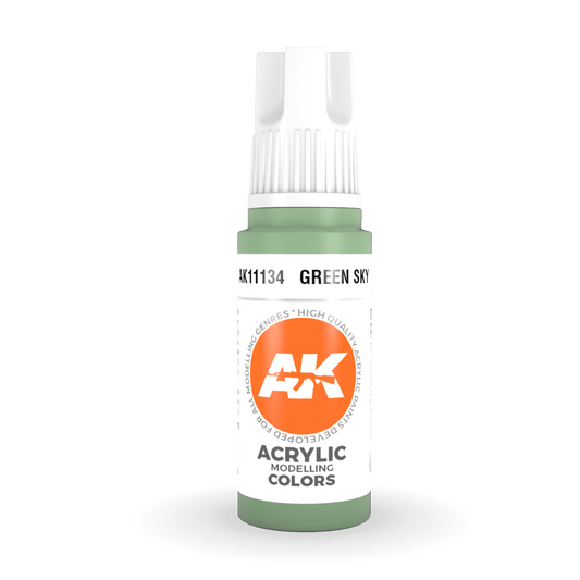 AK Interactive 3rd Gen Acrylic - Green Sky 17ml AK11134 - Loaded Dice