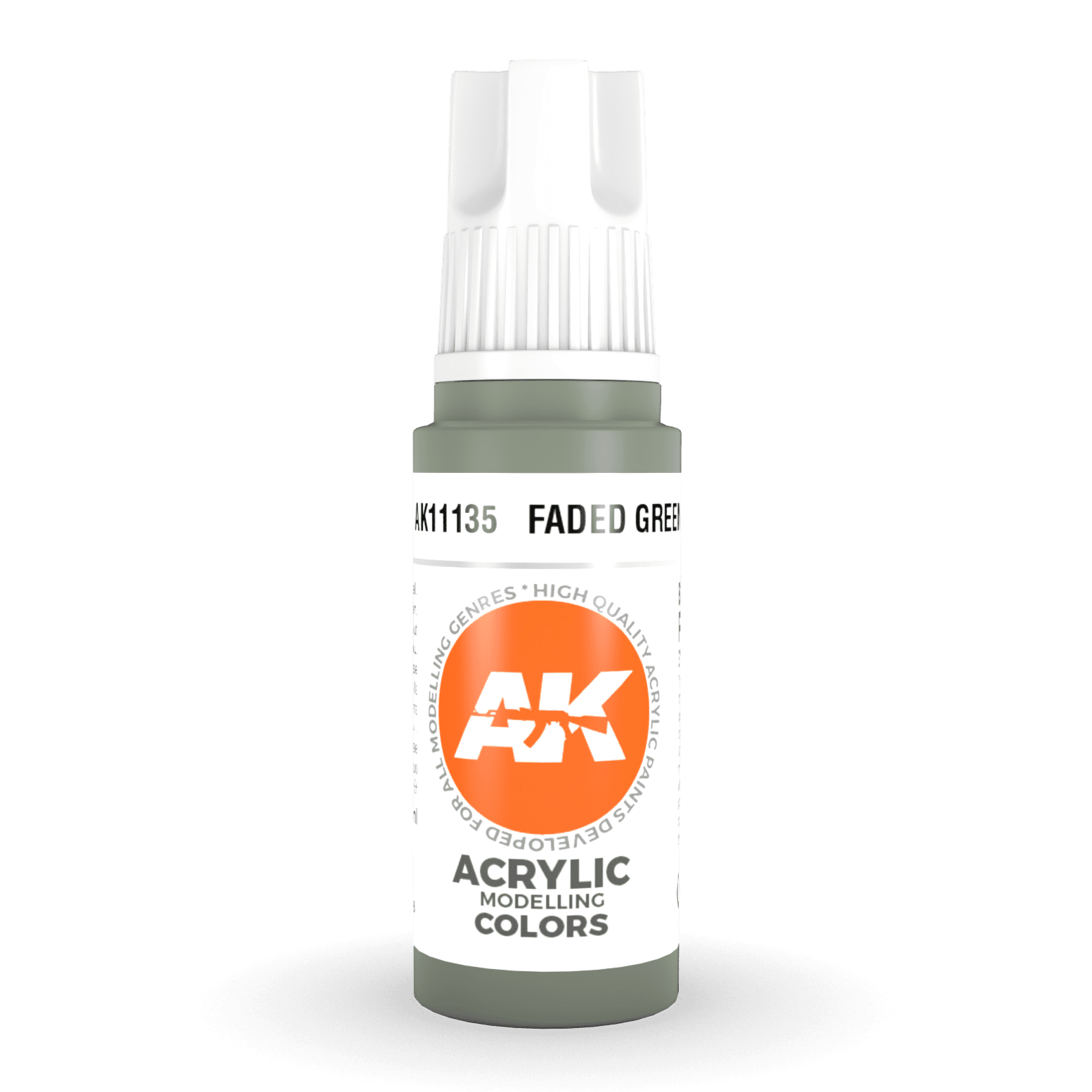AK Interactive 3rd Gen Acrylic - Faded Green 17ml AK11135 - Loaded Dice