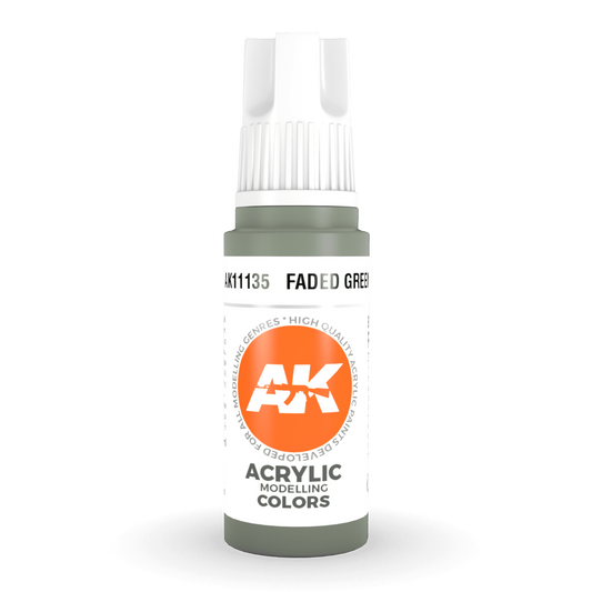 AK Interactive 3rd Gen Acrylic - Faded Green 17ml AK11135 - Loaded Dice