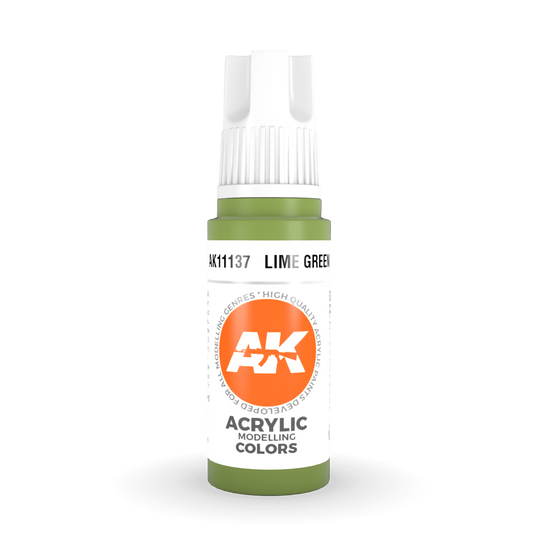 AK Interactive 3rd Gen Acrylic - Lime Green 17ml AK11137 - Loaded Dice