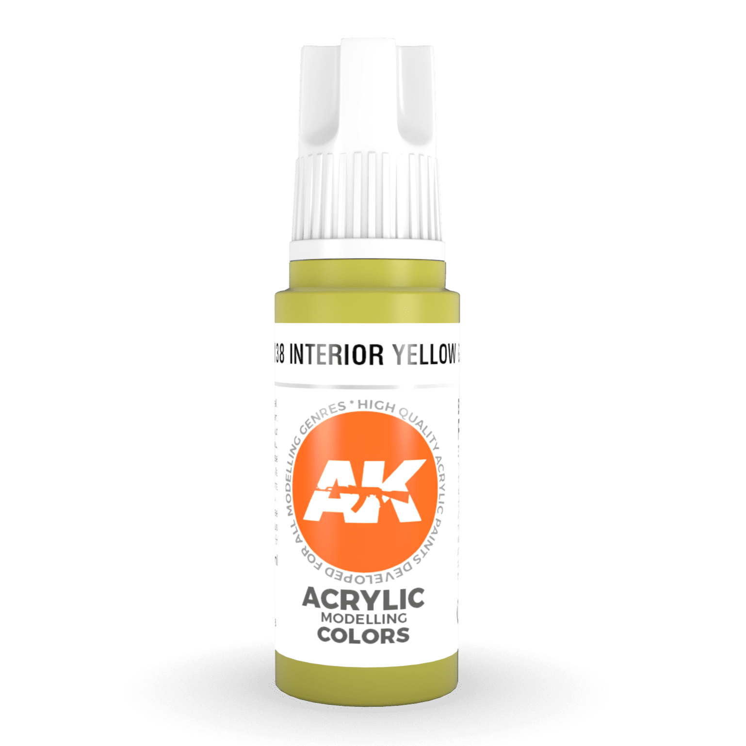 AK Interactive 3rd Gen Acrylic - Interior Yellow Green (was Pear Green) 17ml AK11138 - Loaded Dice
