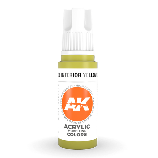 AK Interactive 3rd Gen Acrylic - Interior Yellow Green (was Pear Green) 17ml AK11138 - Loaded Dice
