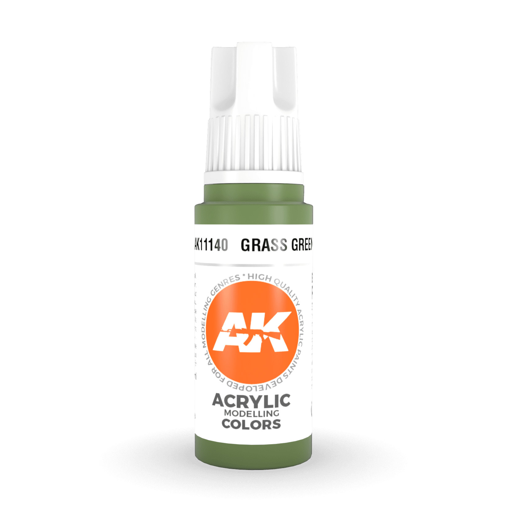 AK Interactive 3rd Gen Acrylic - Grass Green 17ml AK11140 - Loaded Dice
