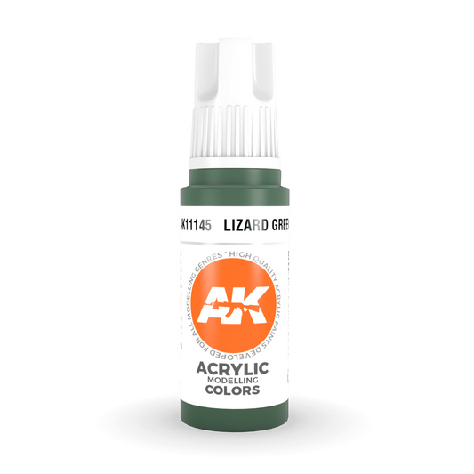 AK Interactive 3rd Gen Acrylic - Lizard Green 17ml AK11145 - Loaded Dice