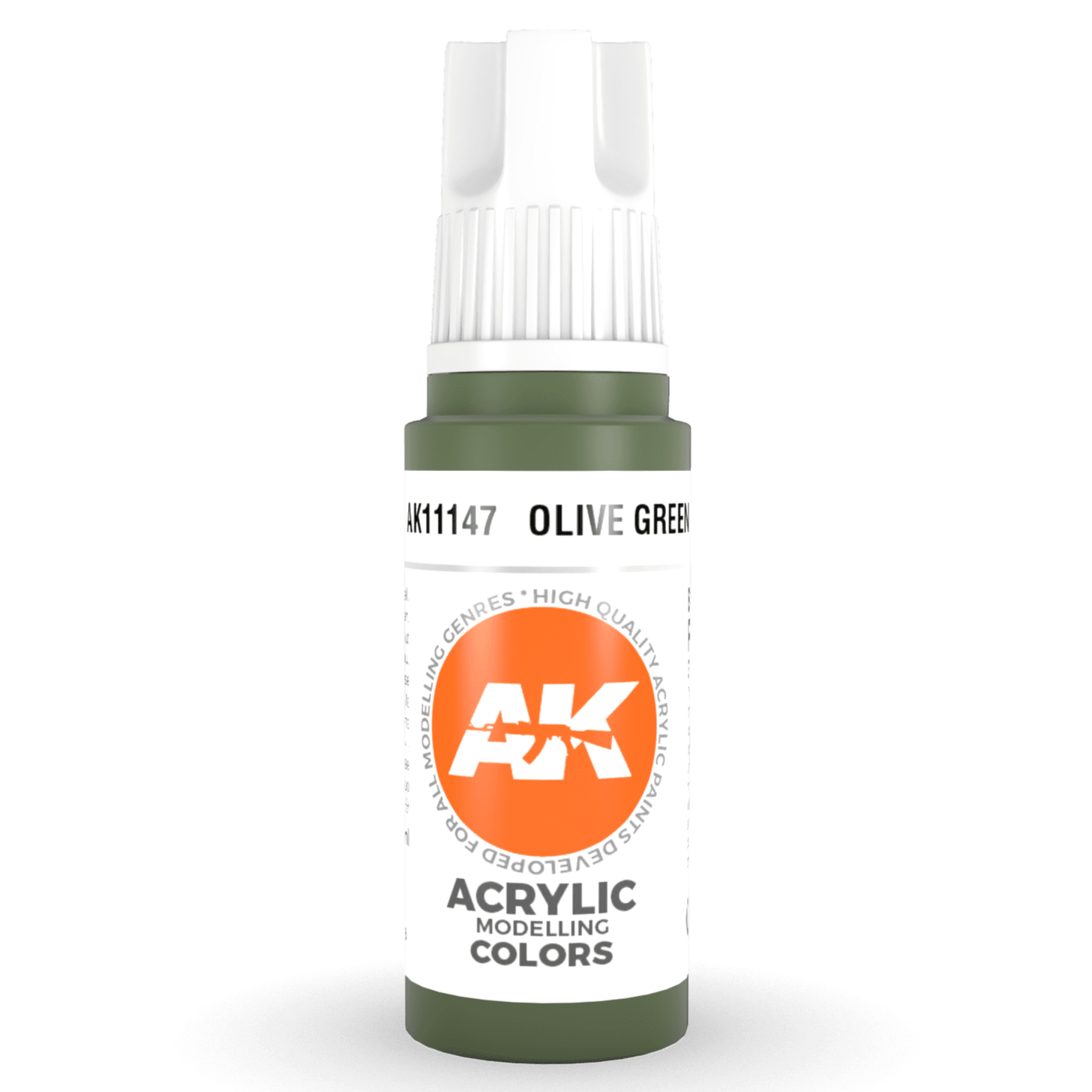 AK Interactive 3rd Gen Acrylic - Olive Green 17ml AK11147 - Loaded Dice