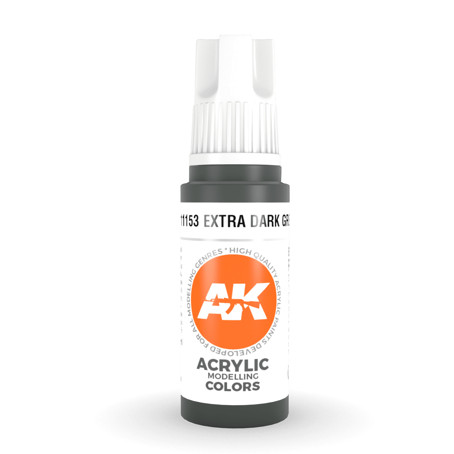 AK Interactive 3rd Gen Acrylic - Extra Dark Green (formerly "Faded Olive Green") 17ml AK11153 - Loaded Dice
