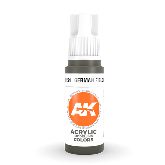 AK Interactive 3rd Gen Acrylic - German Field Grey 17ml AK11154 - Loaded Dice
