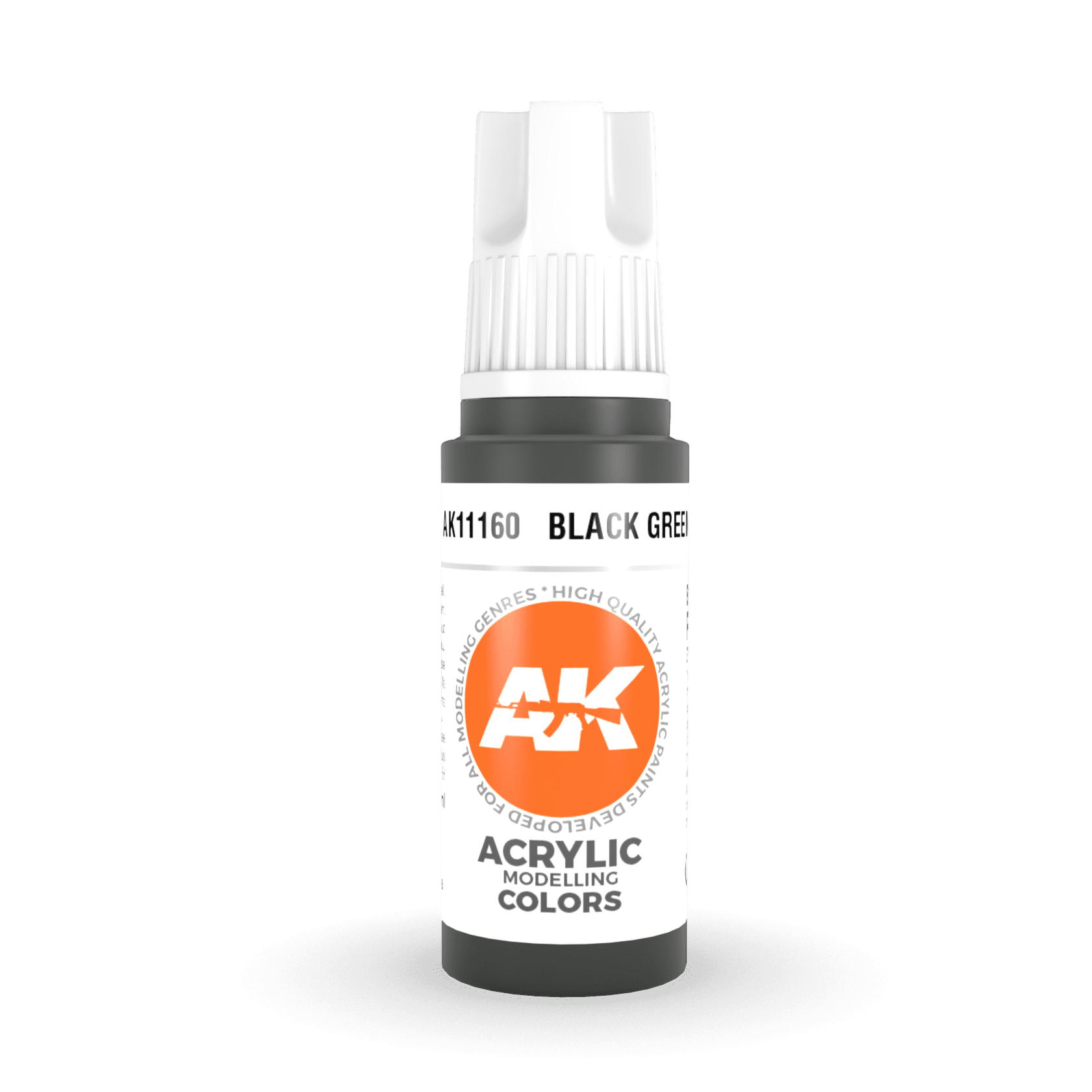 AK Interactive 3rd Gen Acrylic - Black Green 17ml AK11160 - Loaded Dice