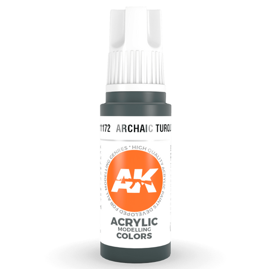 AK Interactive 3rd Gen Acrylic - Archaic Turquoise 17ml AK11172 - Loaded Dice