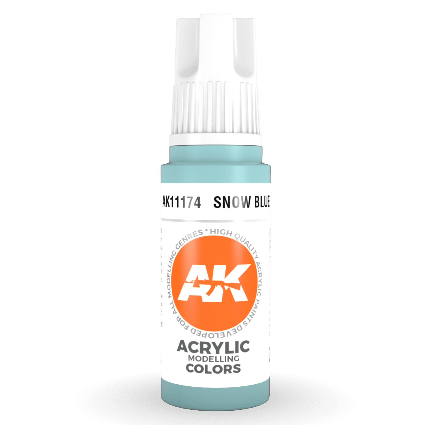 AK Interactive 3rd Gen Acrylic - Snow Blue 17ml AK11174 - Loaded Dice