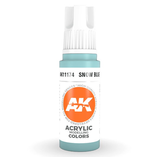 AK Interactive 3rd Gen Acrylic - Snow Blue 17ml AK11174 - Loaded Dice