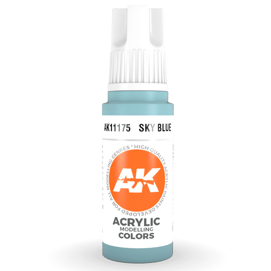 AK Interactive 3rd Gen Acrylic - Sky Blue 17ml AK11175 - Loaded Dice
