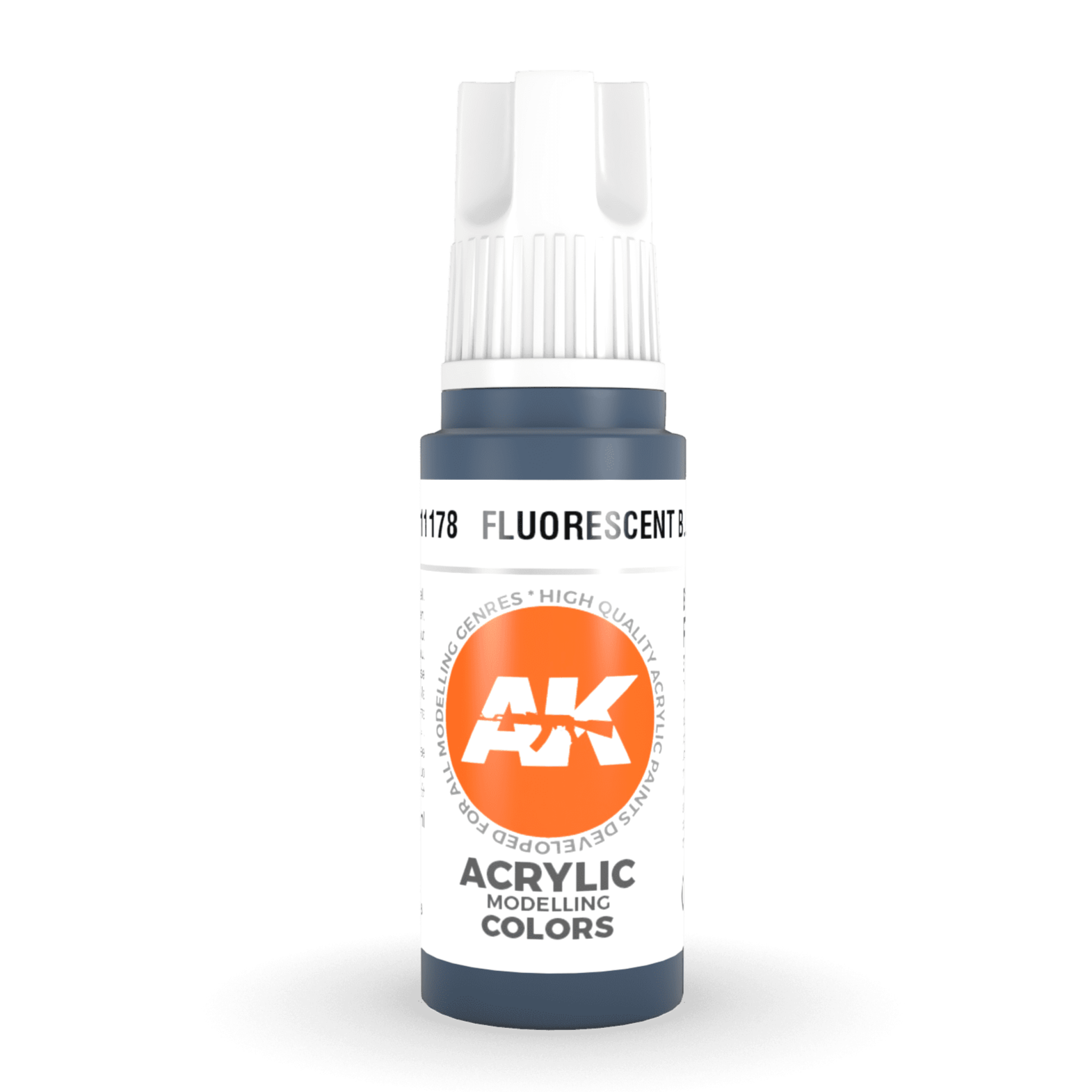 AK Interactive 3rd Gen Acrylic - Fluorescent Blue 17ml AK11178 - Loaded Dice