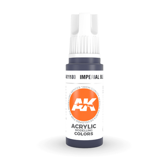 AK Interactive 3rd Gen Acrylic - Imperial Blue 17ml AK11180 - Loaded Dice