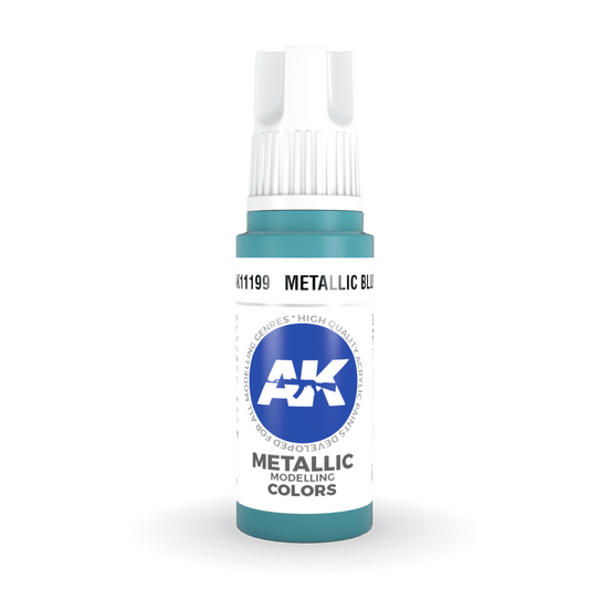 AK Interactive 3rd Gen Acrylic - Metallic Blue 17ml AK11199 - Loaded Dice
