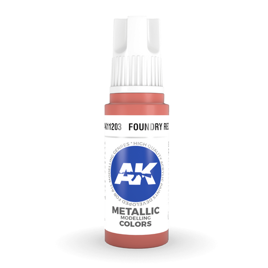 AK Interactive 3rd Gen Acrylic - Foundry Red 17ml AK11203 - Loaded Dice