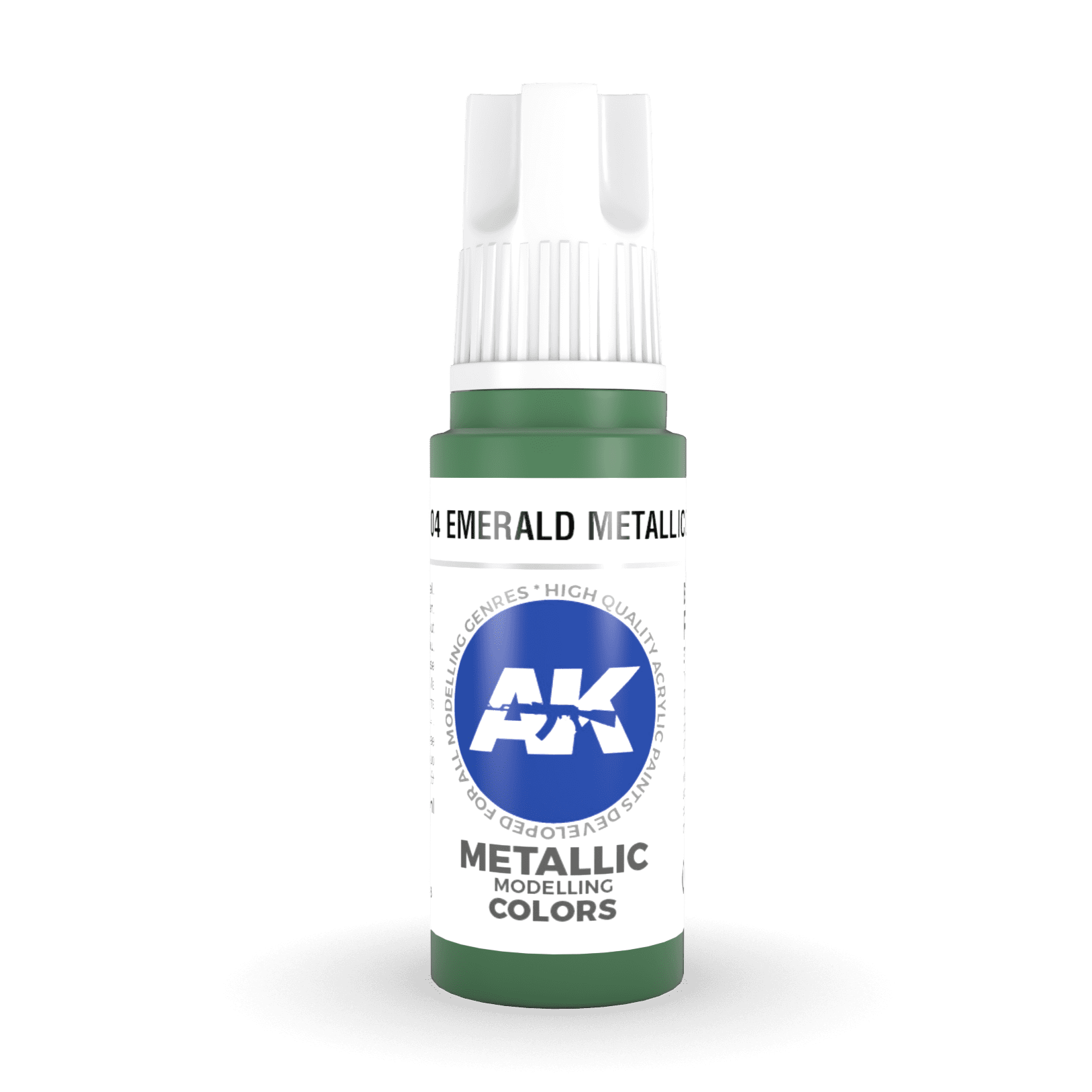 AK Interactive 3rd Gen Acrylic - Emerald Metallic Green 17ml AK11204 - Loaded Dice