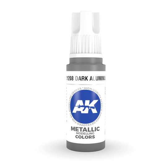AK Interactive 3rd Gen Acrylic - Dark Aluminium 17ml AK11208 - Loaded Dice