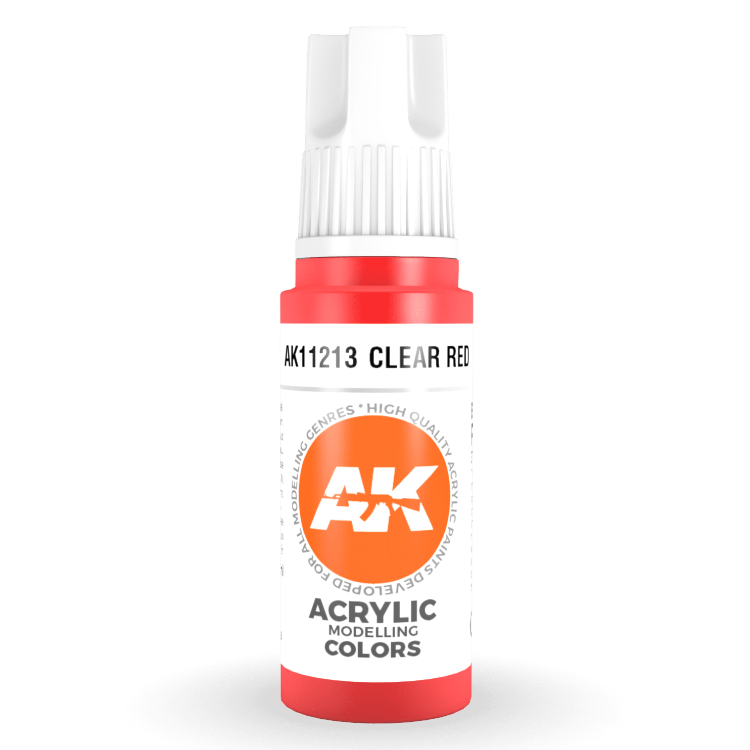 AK Interactive 3rd Gen Acrylic -Clear Red 17ml AK11213 - Loaded Dice