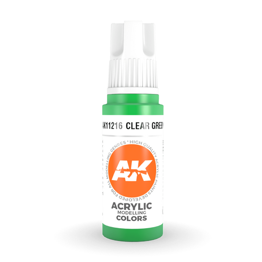 AK Interactive 3rd Gen Acrylic - Green 17ml AK11216 - Loaded Dice