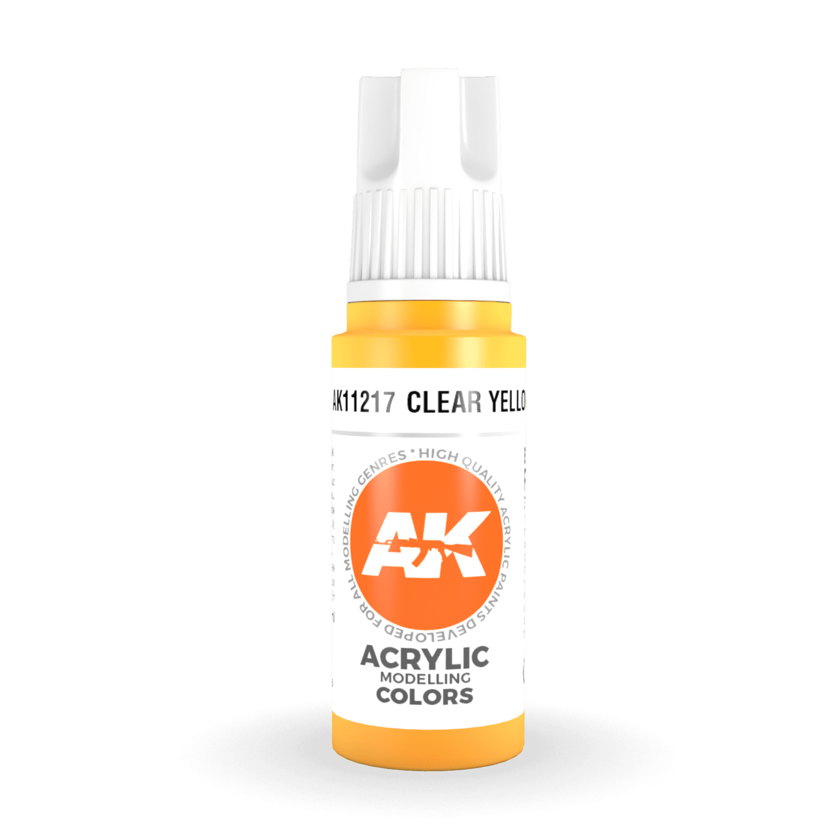AK Interactive 3rd Gen Acrylic - Clear Yellow 17ml AK11217 - Loaded Dice