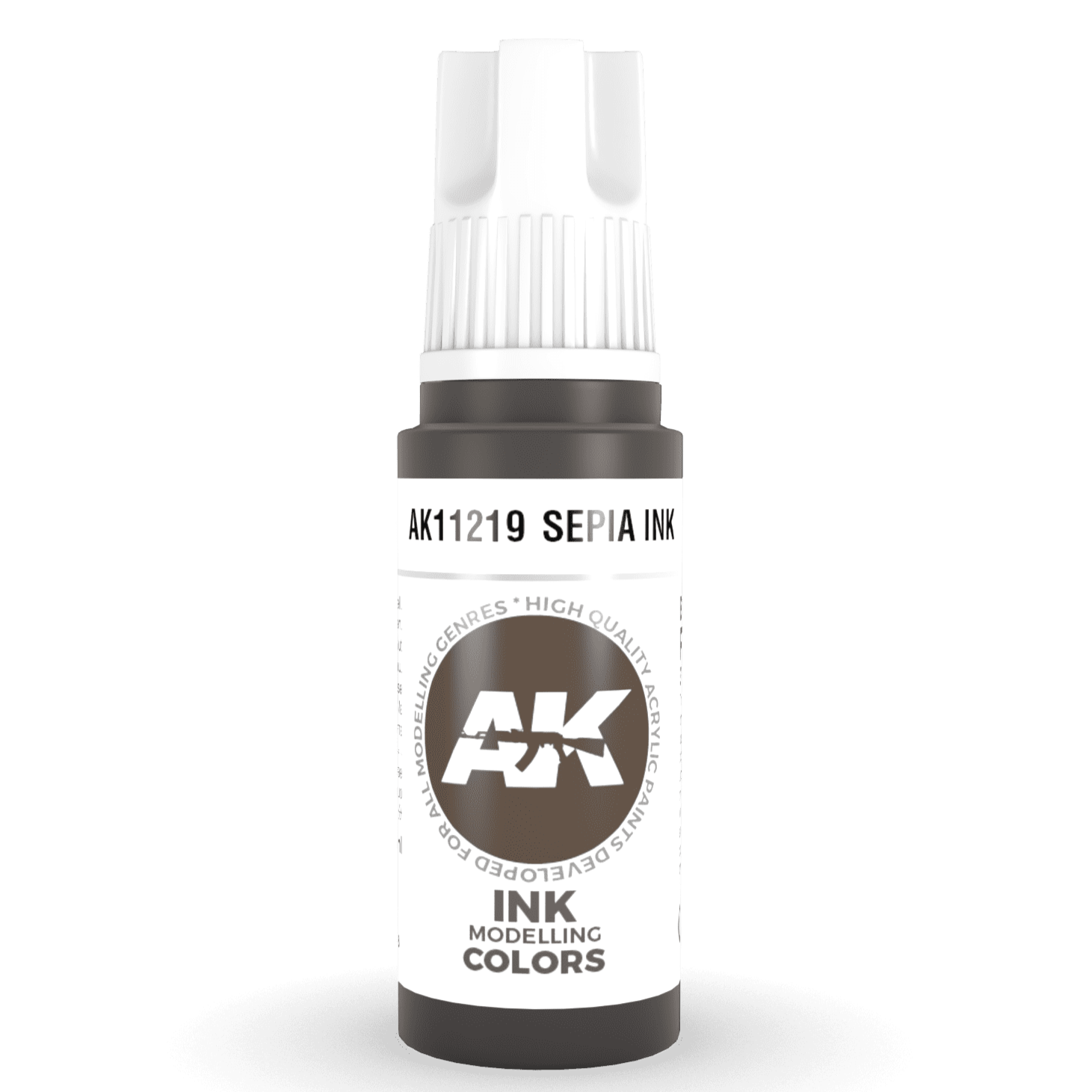 AK Interactive 3rd Gen Acrylic - Sepia INK 17ml AK11219 - Loaded Dice