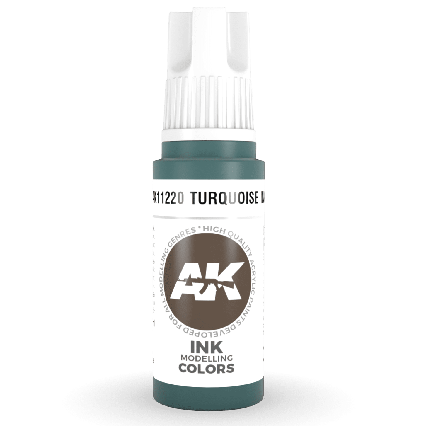 AK Interactive 3rd Gen Acrylic - Turquoise INK 17ml AK11220 - Loaded Dice