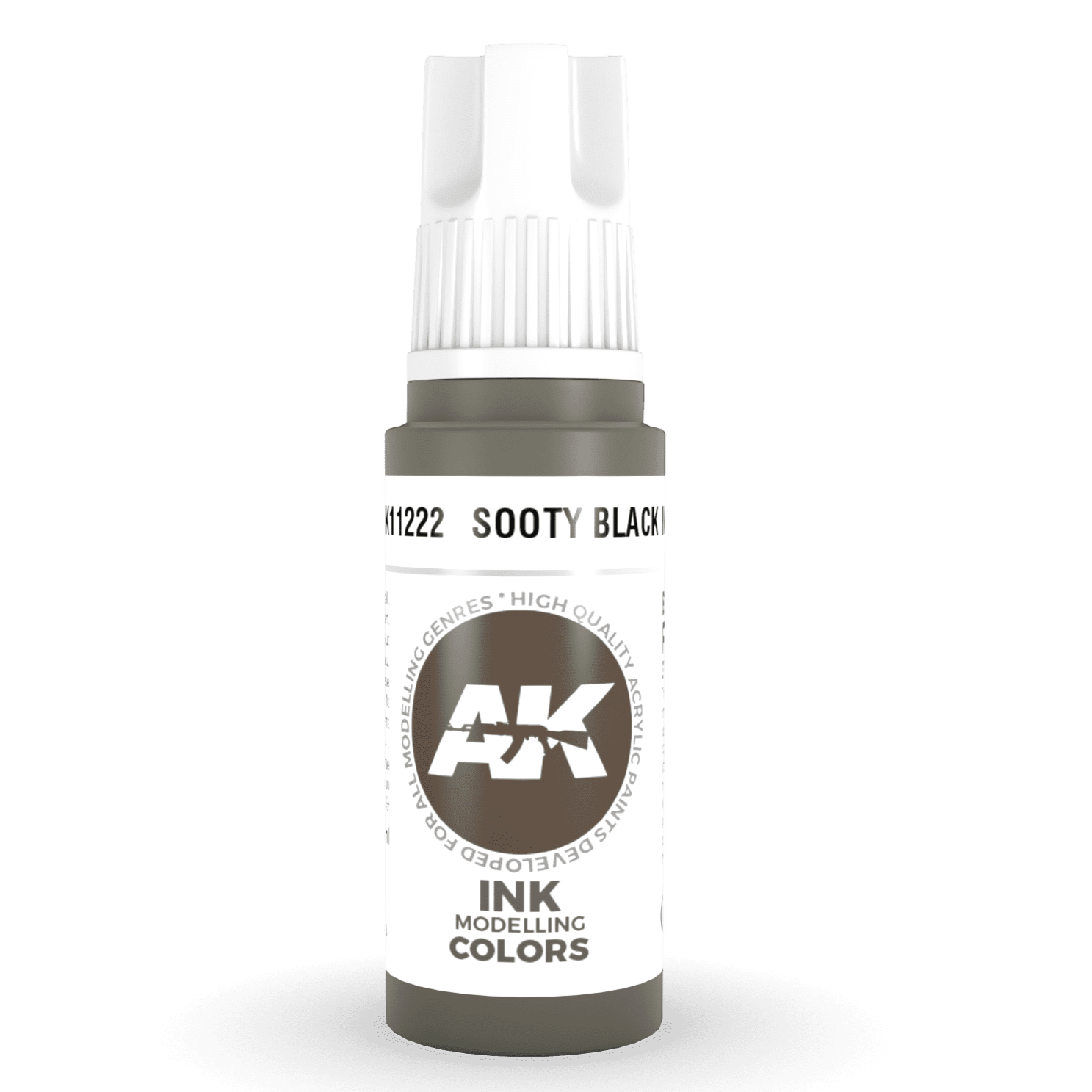 3rd Gen Acrylic - Sooty Black INK 17ml - Loaded Dice