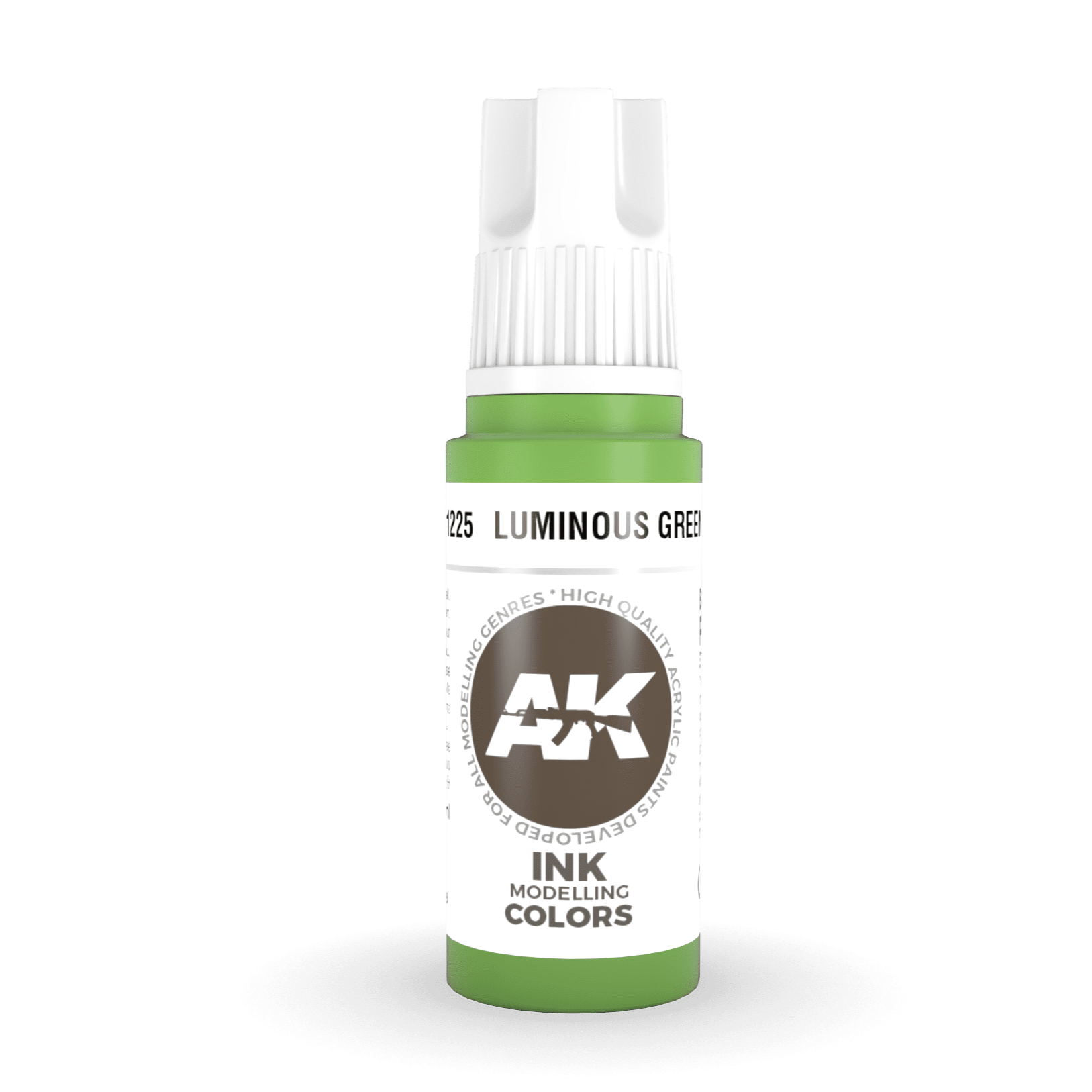 3rd Gen Acrylic - Luminous Green INK 17ml - Loaded Dice